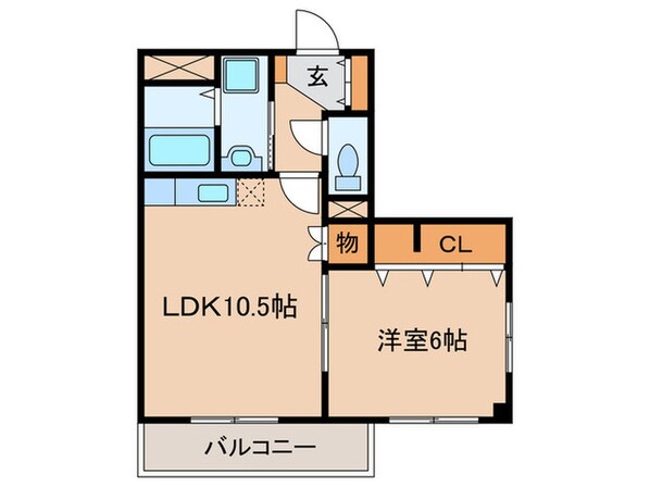 ビバーチェ中之郷の物件間取画像